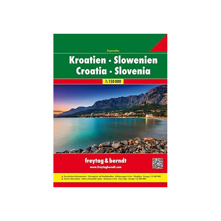 Croatia/Slovenia: Wegenatlas 1:150 000